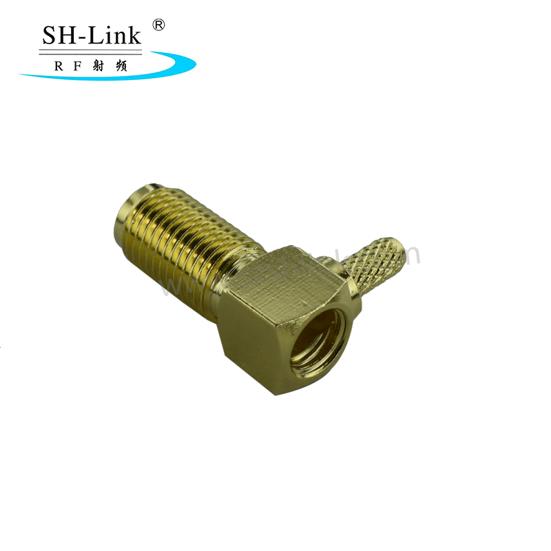 RF 90 degees SMA coaxial female connector